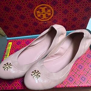 Pink Tory Burch flats